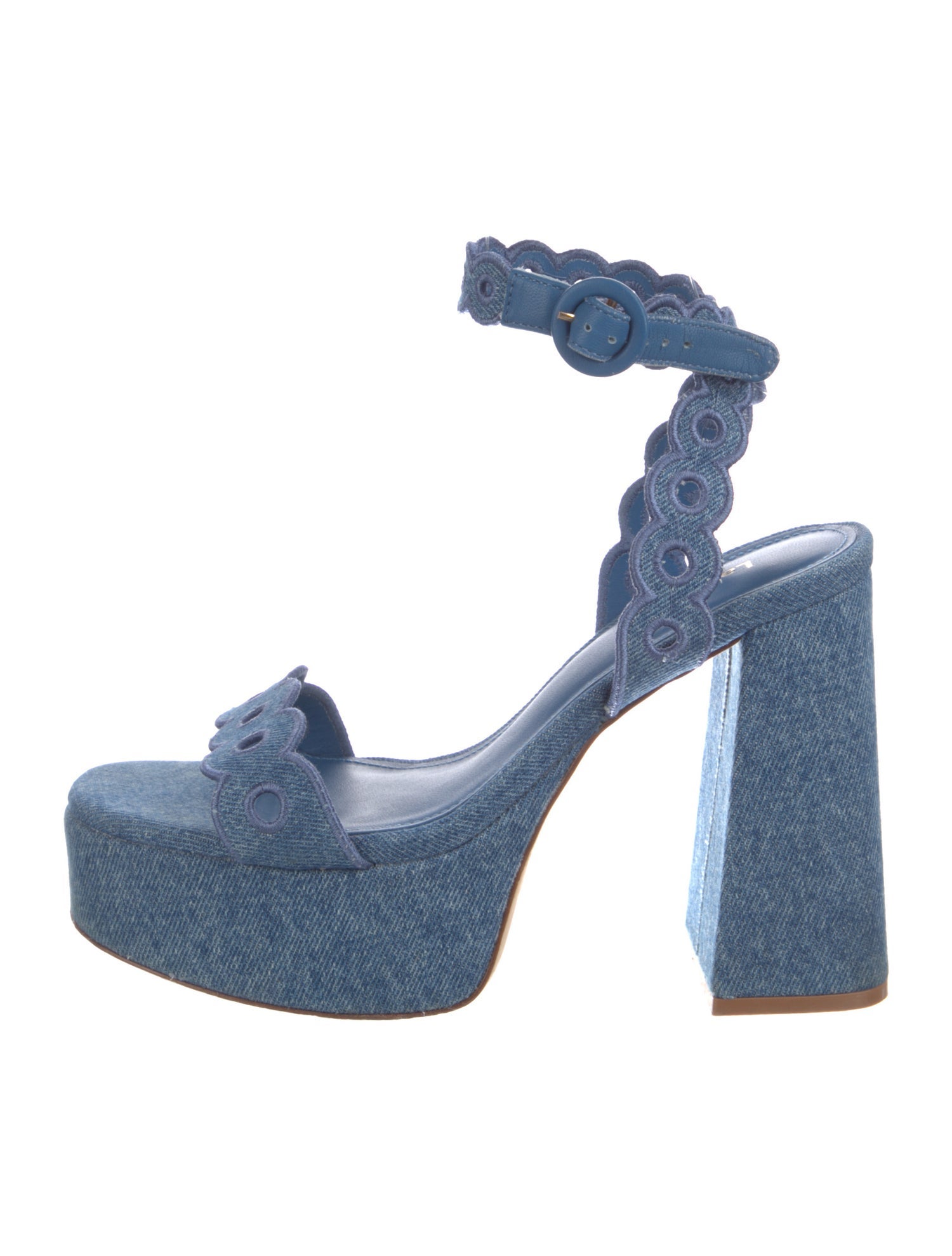 Larroude Denim Sandals