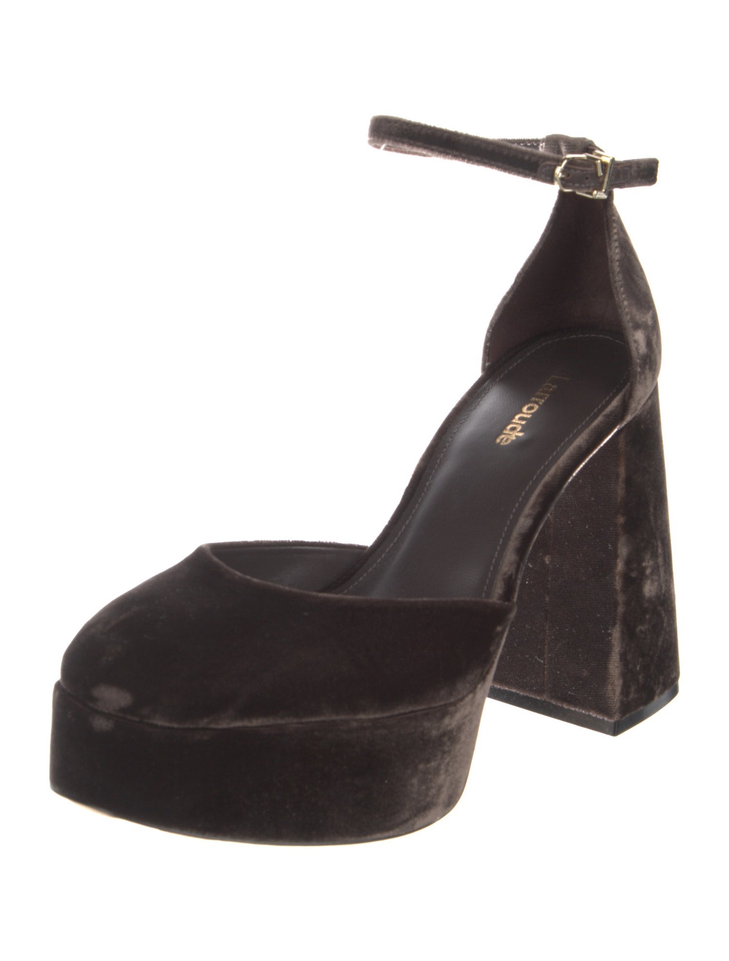 Larroude Velvet D'Orsay Pumps