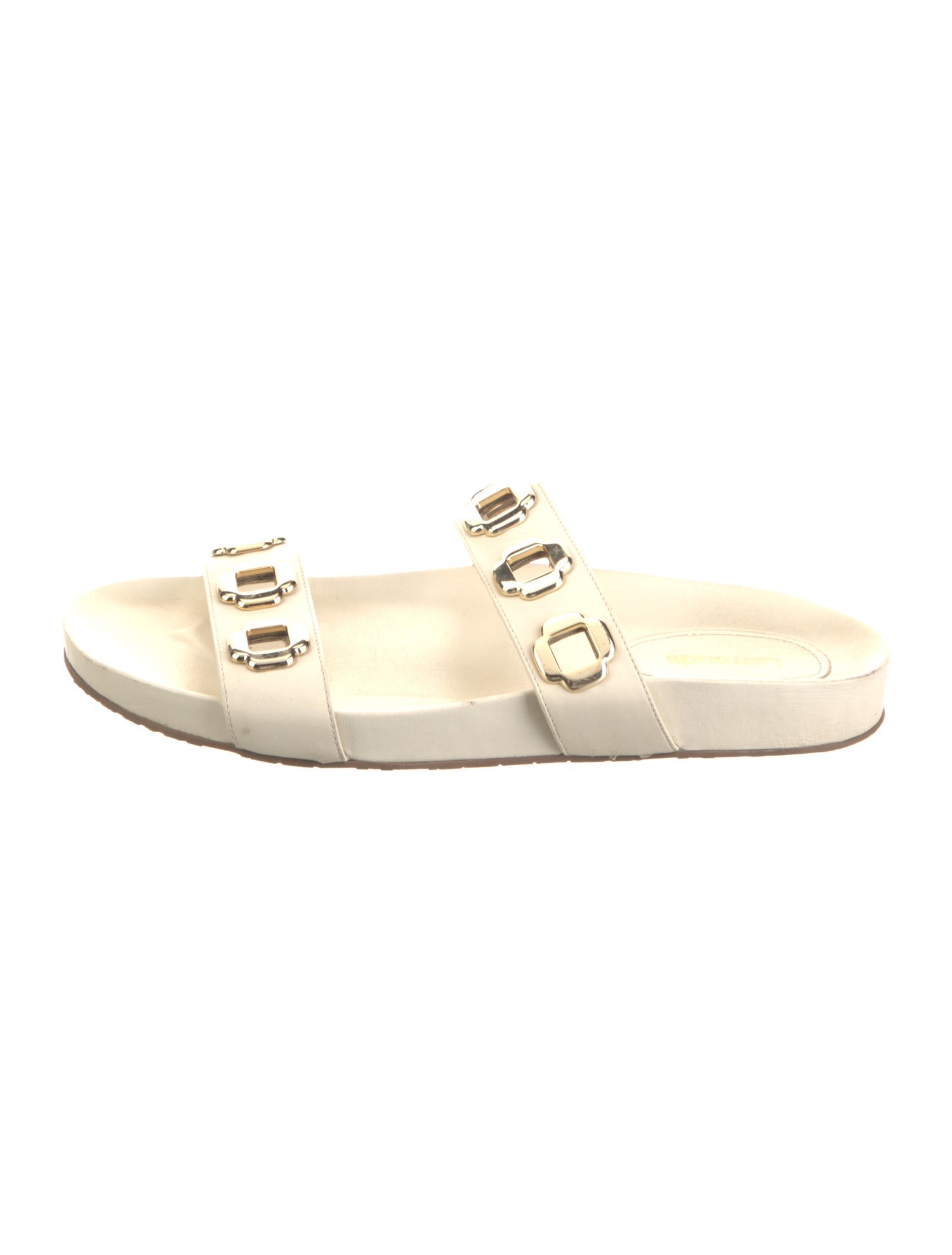 Larroude Leather Slides
