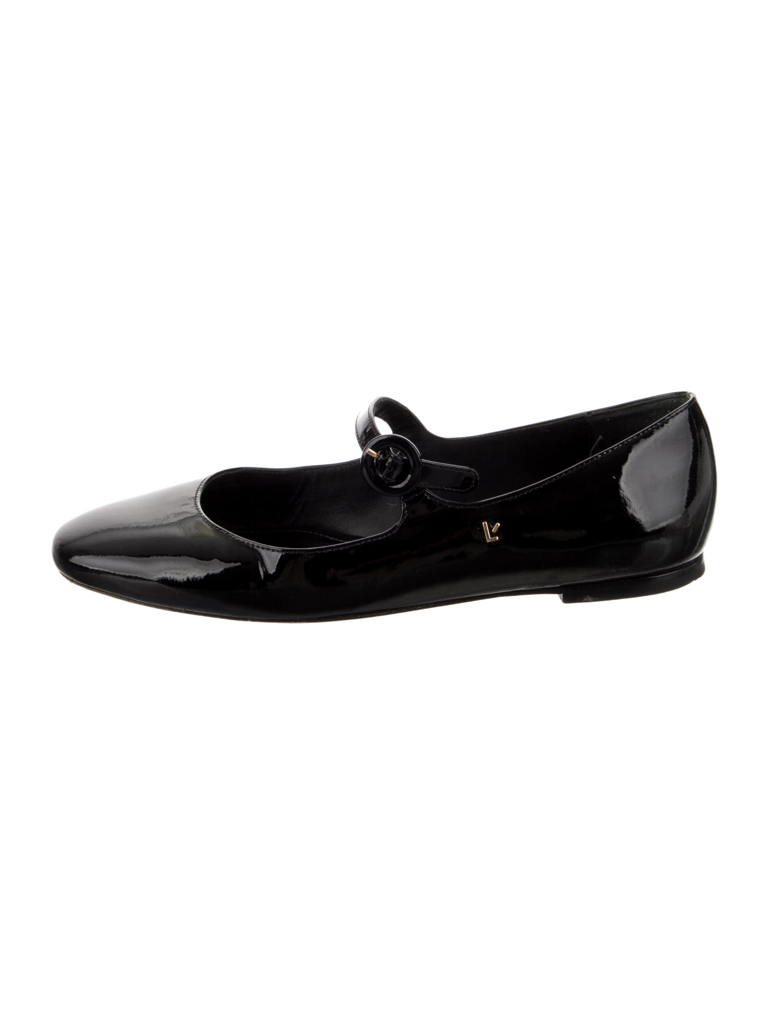 Larroude Patent Leather Mary Jane Flats
