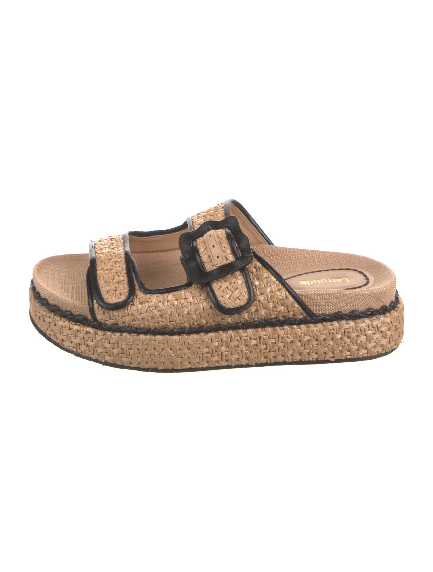 Larroude Raffia Espadrilles
