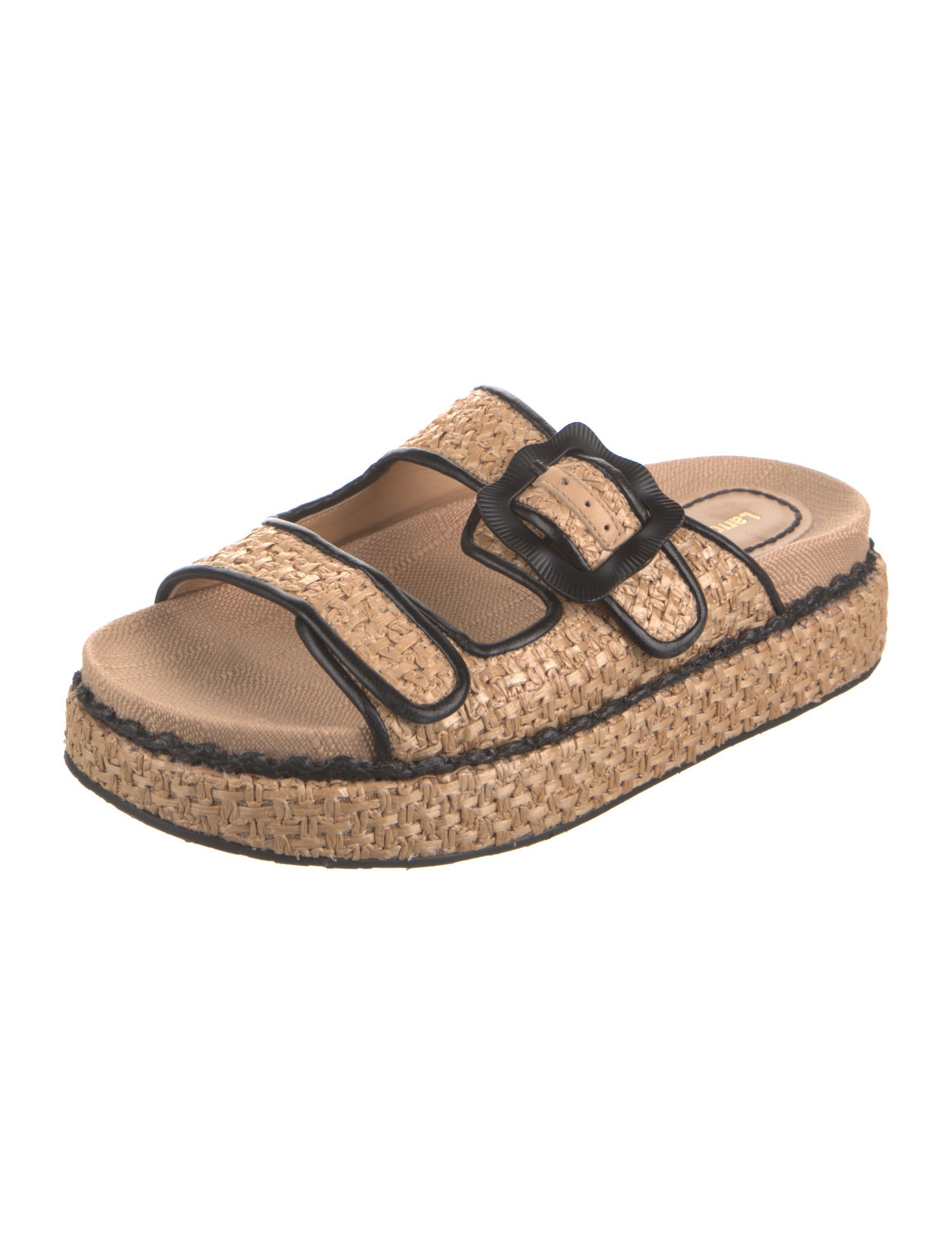 Larroude Raffia Espadrilles