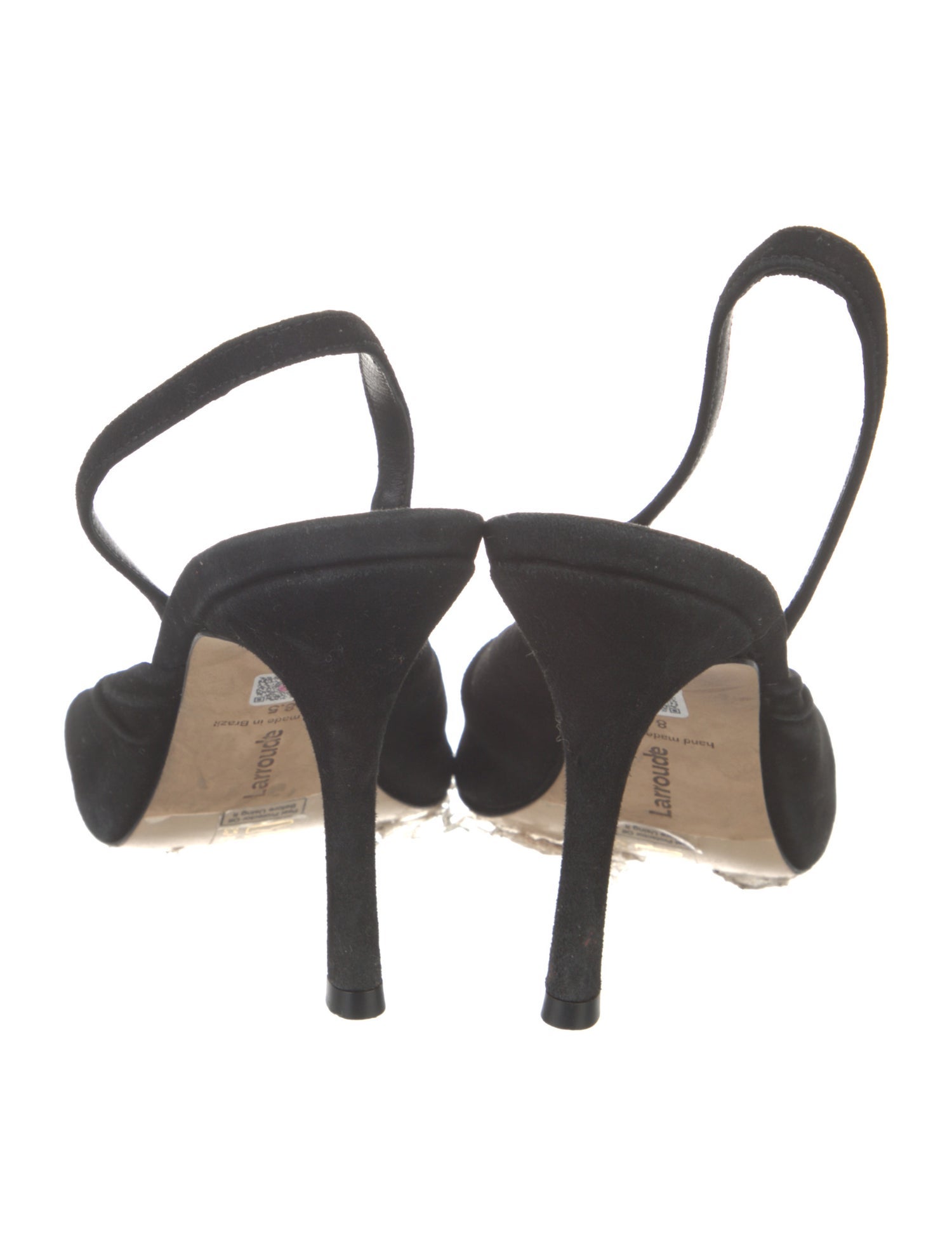 Larroude Suede Slingback Sandals