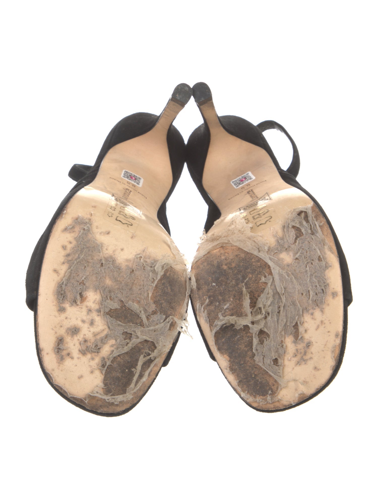 Larroude Suede Slingback Sandals