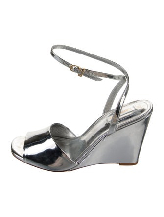Larroude Patent Leather Sandals