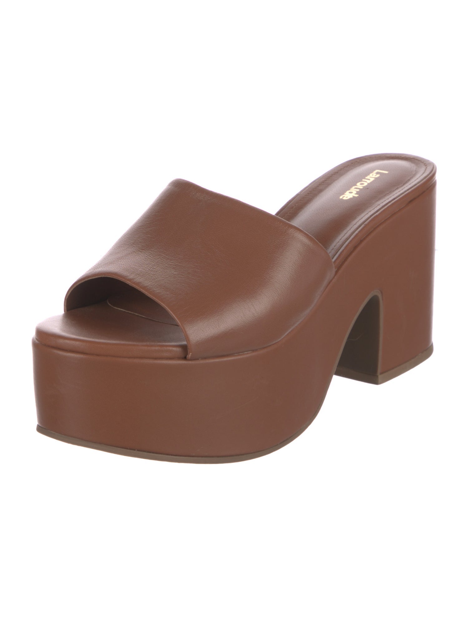 Larroude Leather Slides