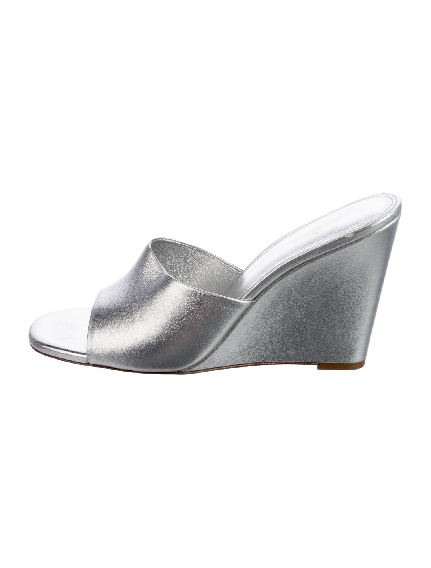 Larroude Leather Slides