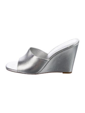 Larroude Leather Slides