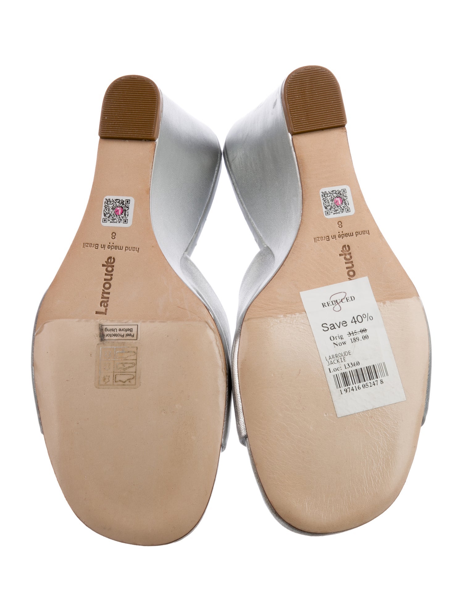 Larroude Leather Slides