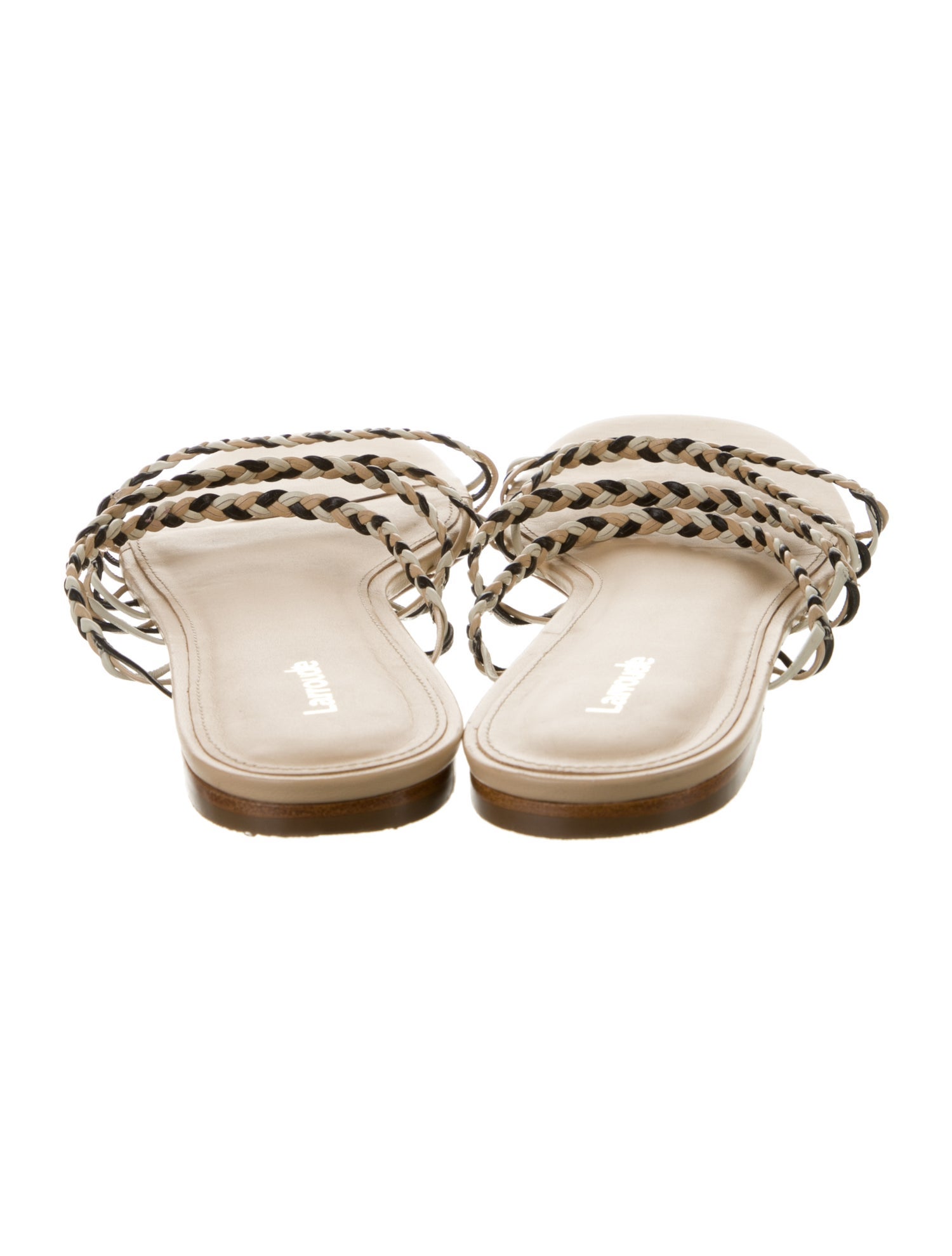 Larroude Leather Slides