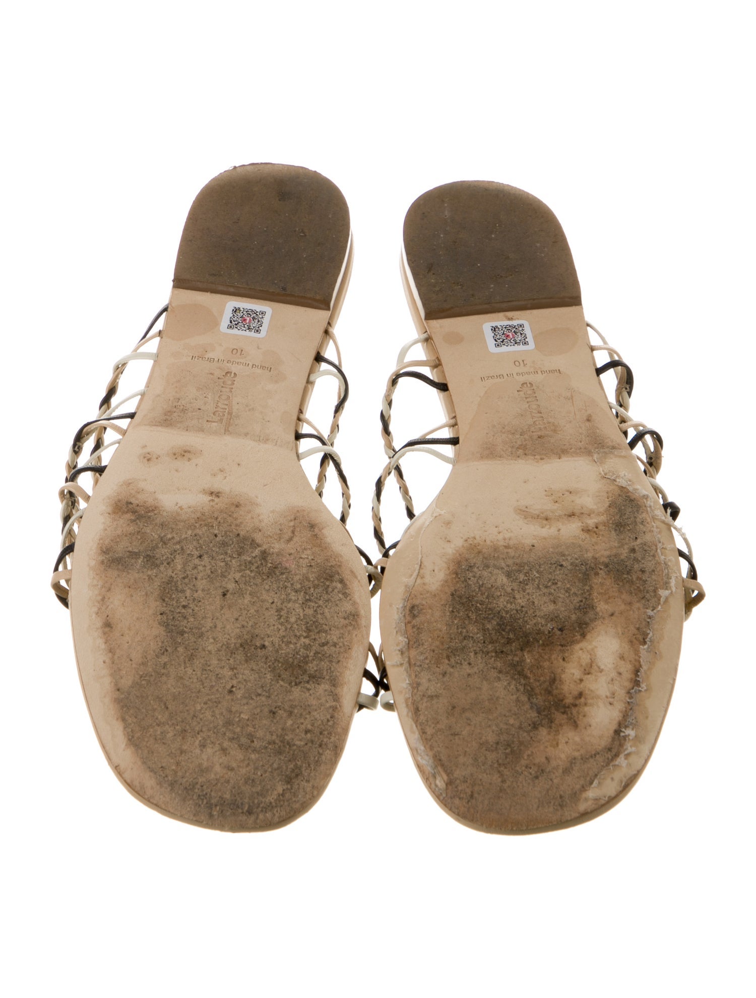 Larroude Leather Slides