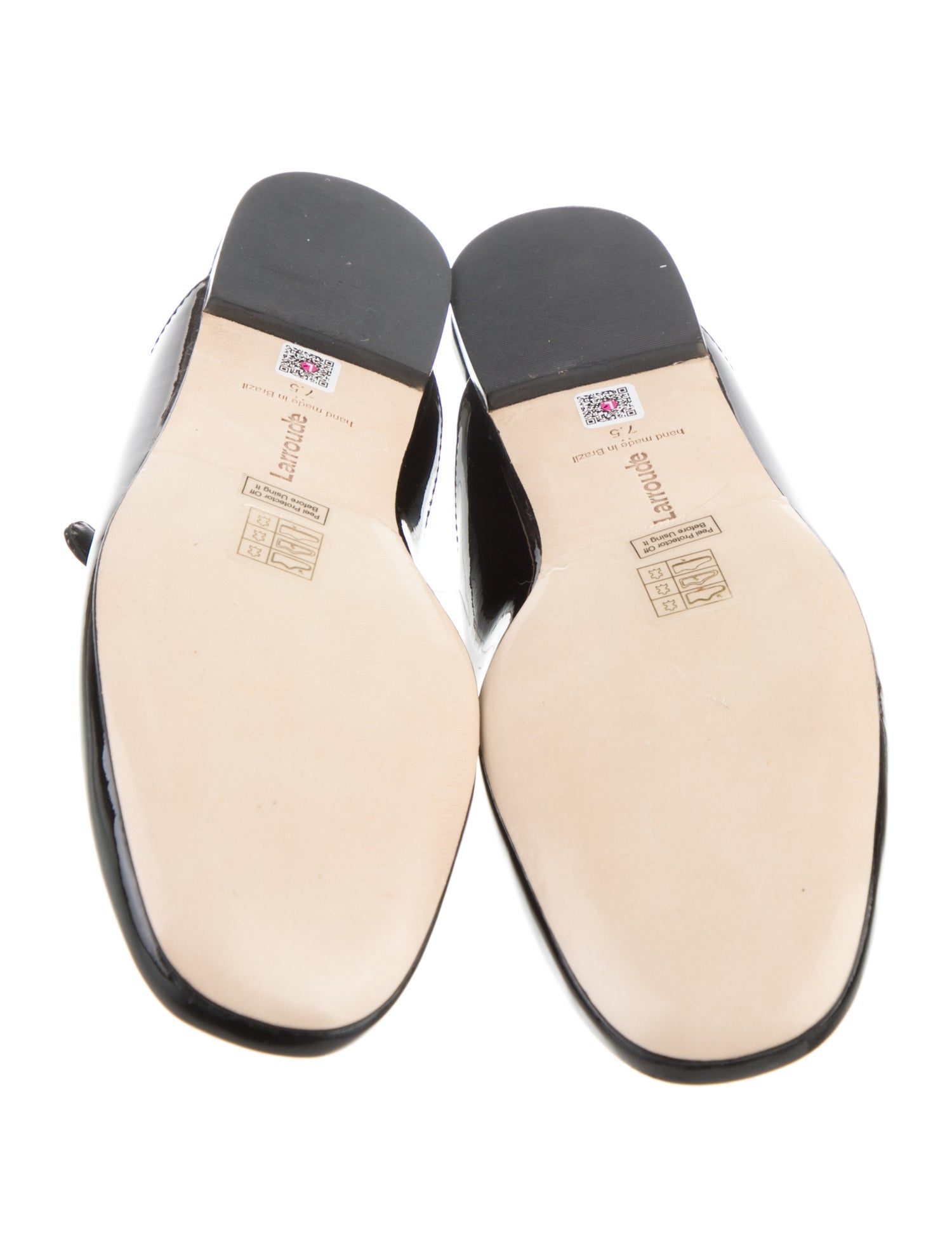 Larroude Patent Leather Mules