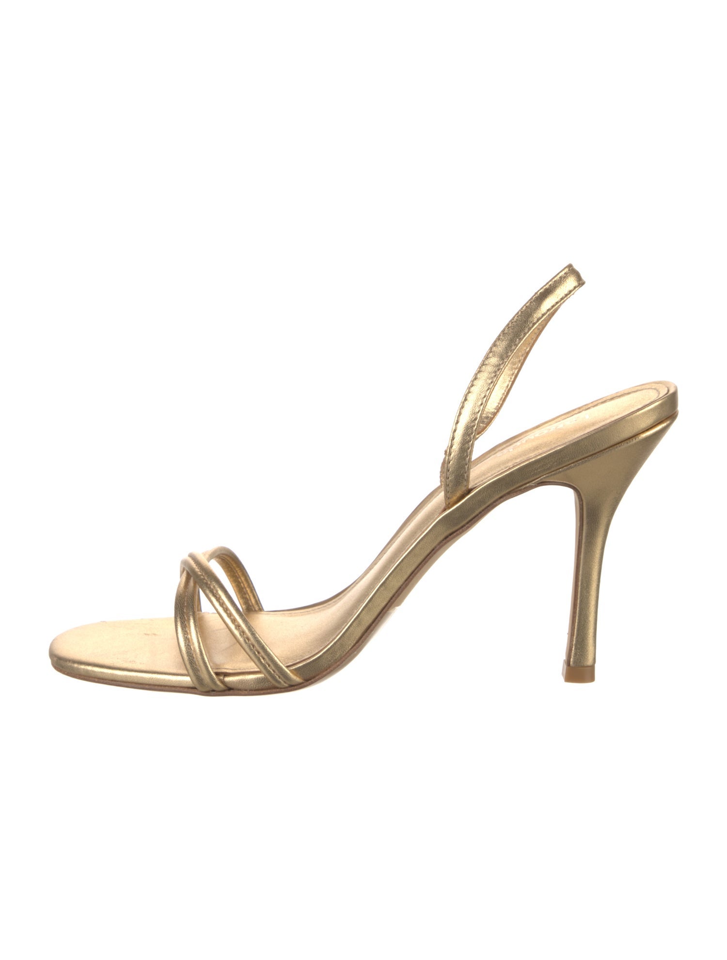 Larroude Leather Slingback Sandals