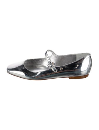 Larroude Patent Leather Mary Jane Flats