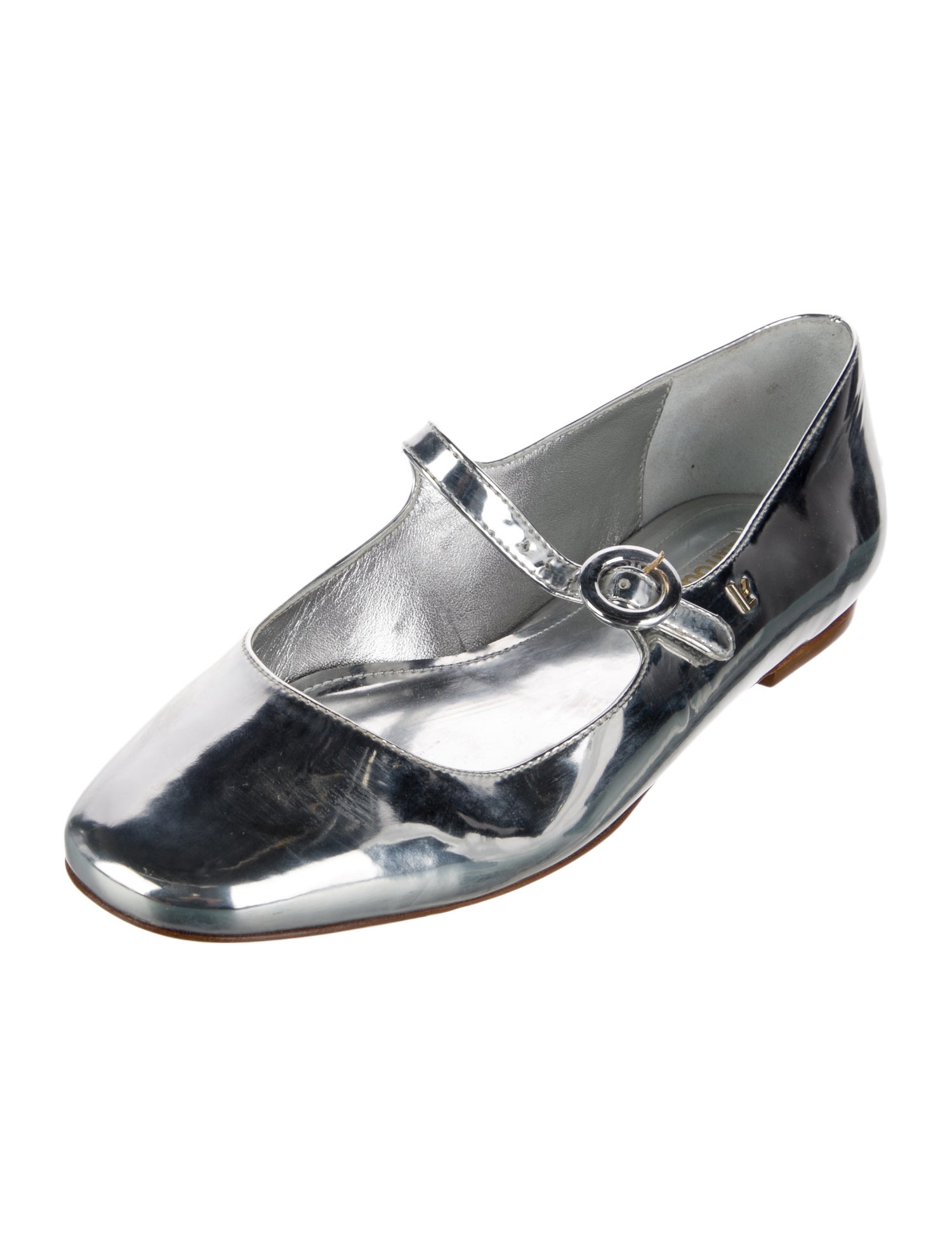 Larroude Patent Leather Mary Jane Flats