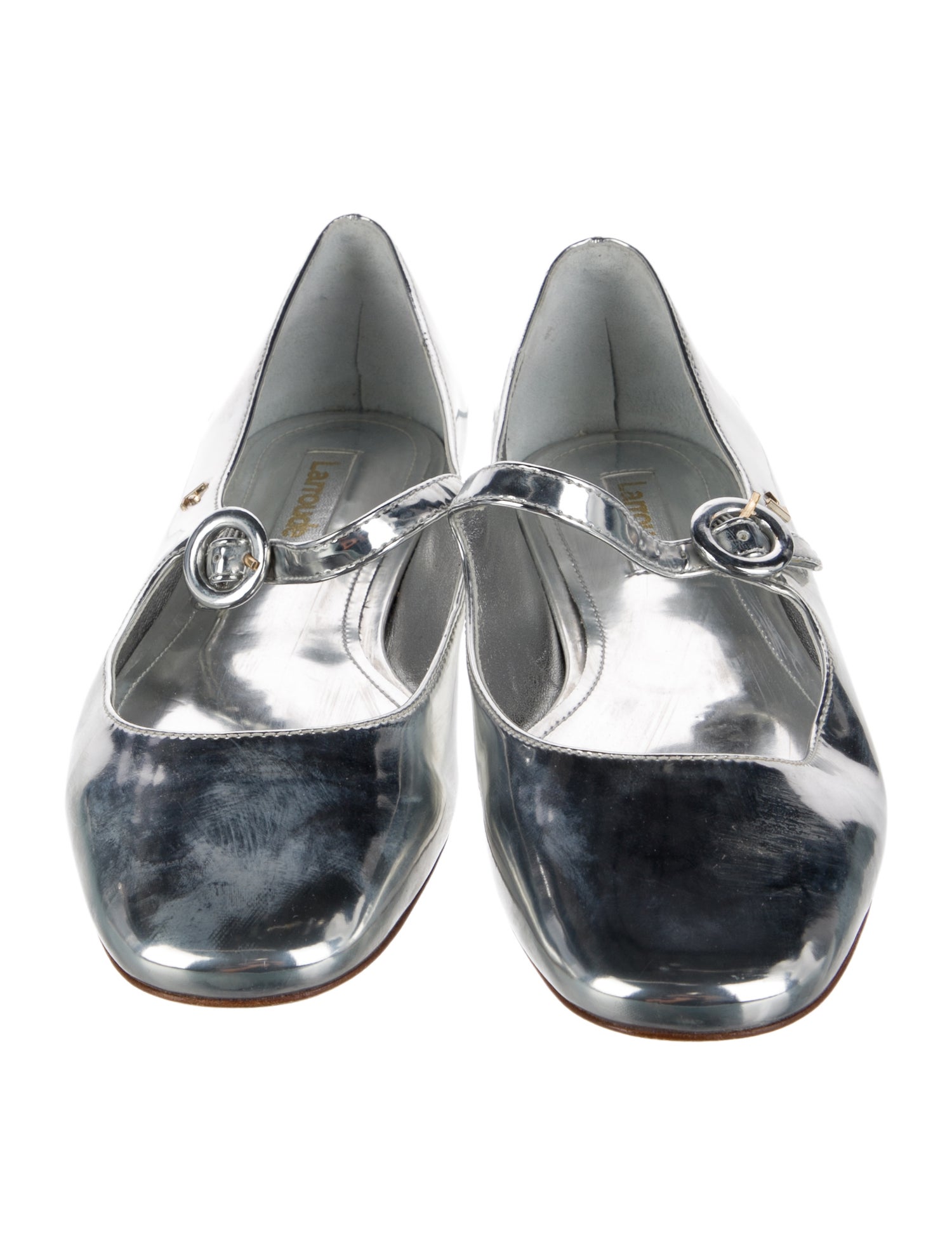 Larroude Patent Leather Mary Jane Flats