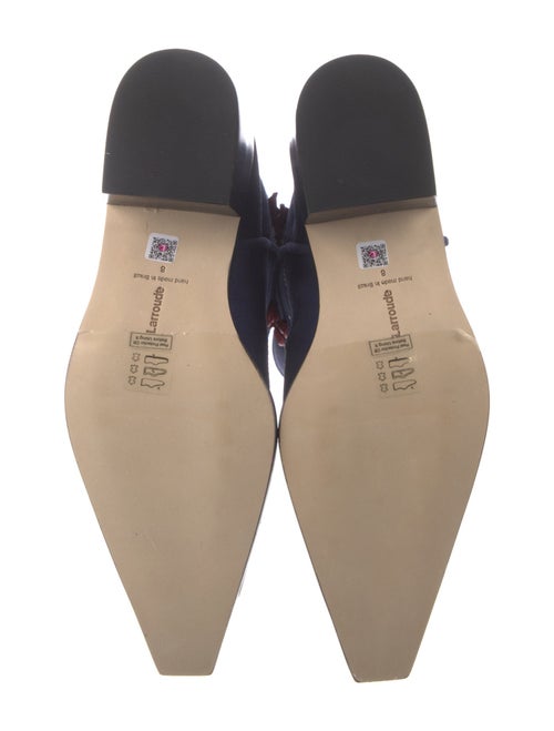 Larroude Suede Patterned Riding Boots