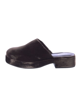 Larroude Velvet Mules