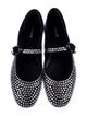 Larroude Suede Studded Accents Mary Jane Flats