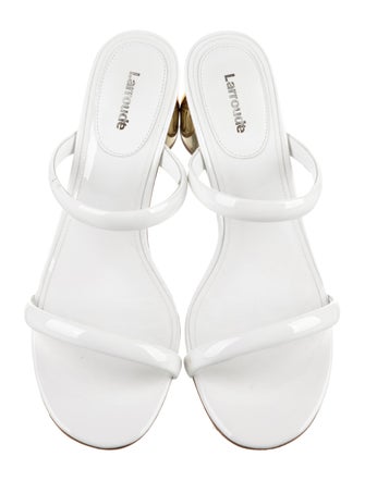 Larroude Leather Slides