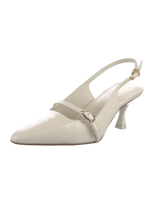 Larroude Leather Slingback Pumps