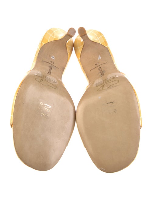 Larroude Patent Leather Printed Slides