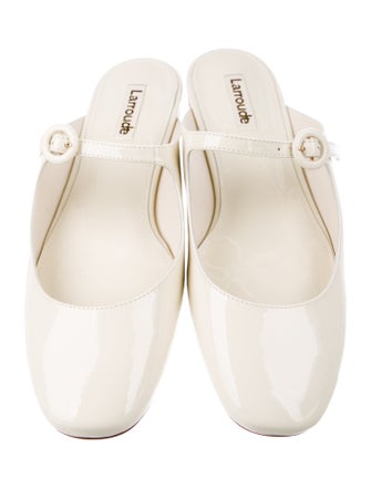 Larroude Patent Leather Mules