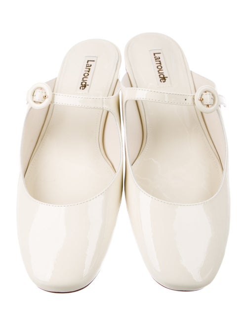 Larroude Patent Leather Mules