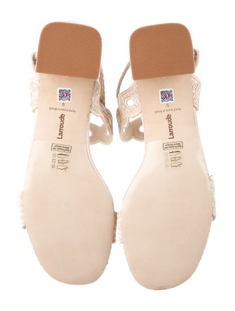 Larroude Raffia Cutout Accent