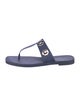 Larroude Rubber T-Strap Sandals