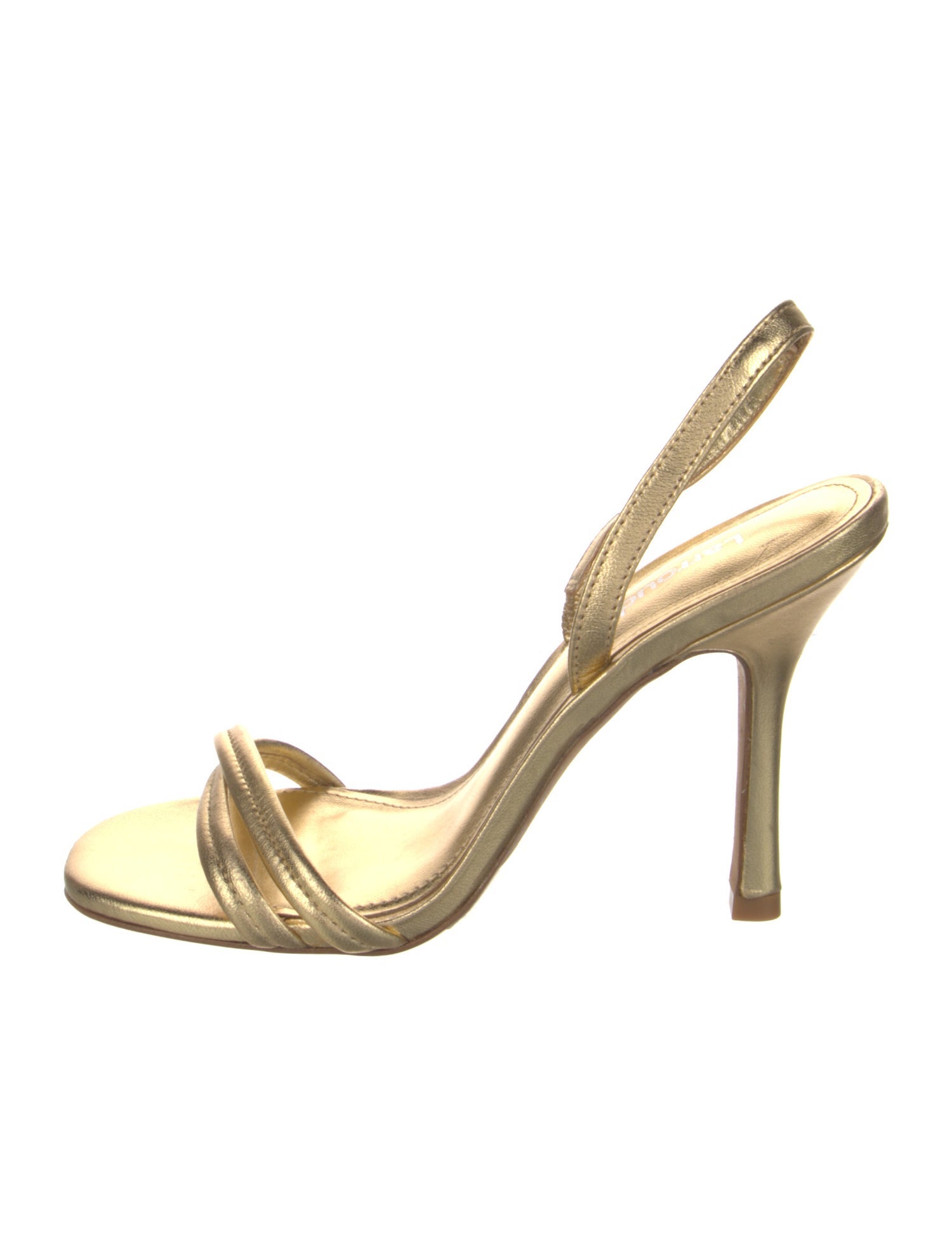 Larroude Leather Slingback Sandals