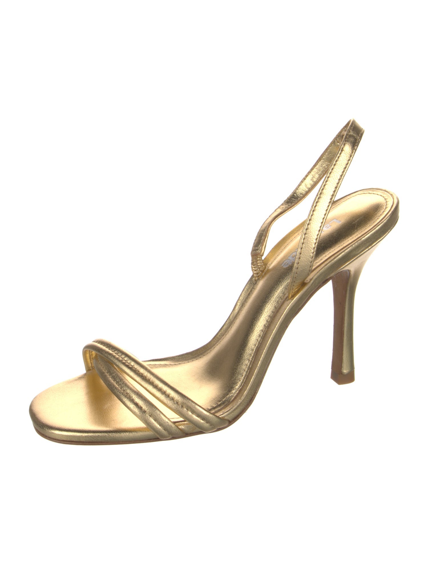 Larroude Leather Slingback Sandals