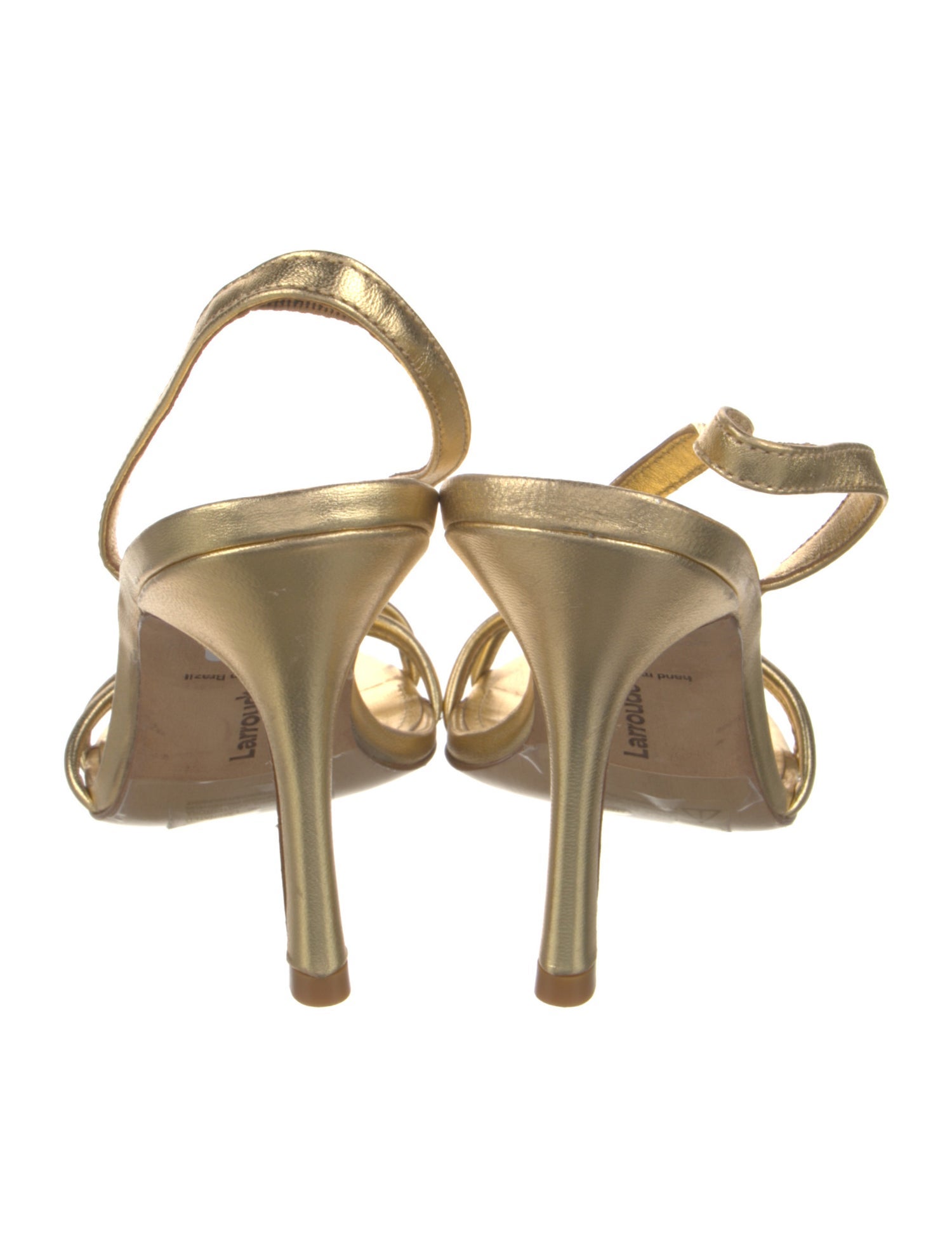 Larroude Leather Slingback Sandals