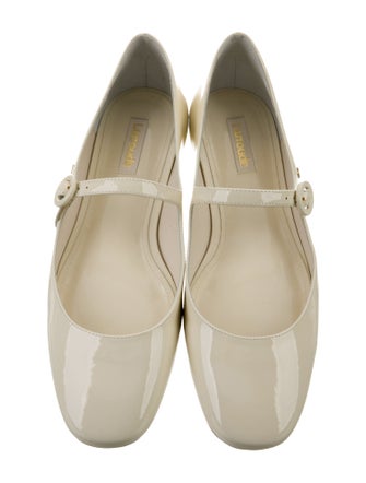 Larroude Patent Leather Mary Jane Flats