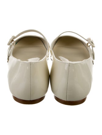 Larroude Patent Leather Mary Jane Flats