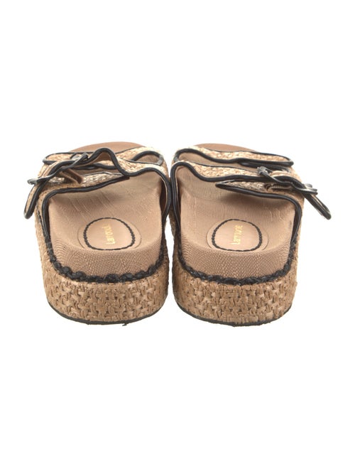 Larroude Raffia Animal Print Espadrilles