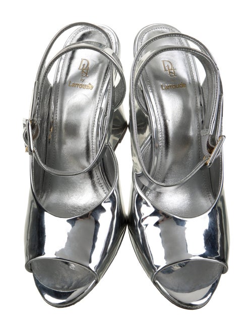 Larroude Patent Leather Sandals