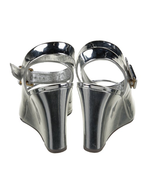 Larroude Patent Leather Sandals