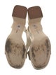 Larroude Leather Animal Print Sandals