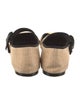 Larroude Raffia Mary Jane Flats