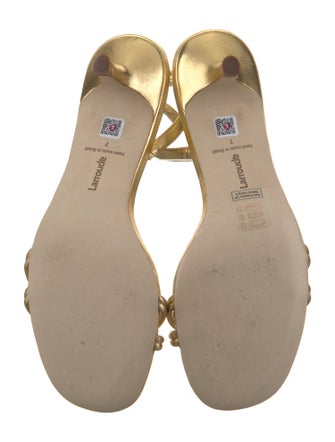 Larroude Leather Slingback Sandals