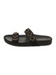 Larroude Velvet Studded Accents Slides