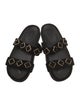 Larroude Velvet Studded Accents Slides