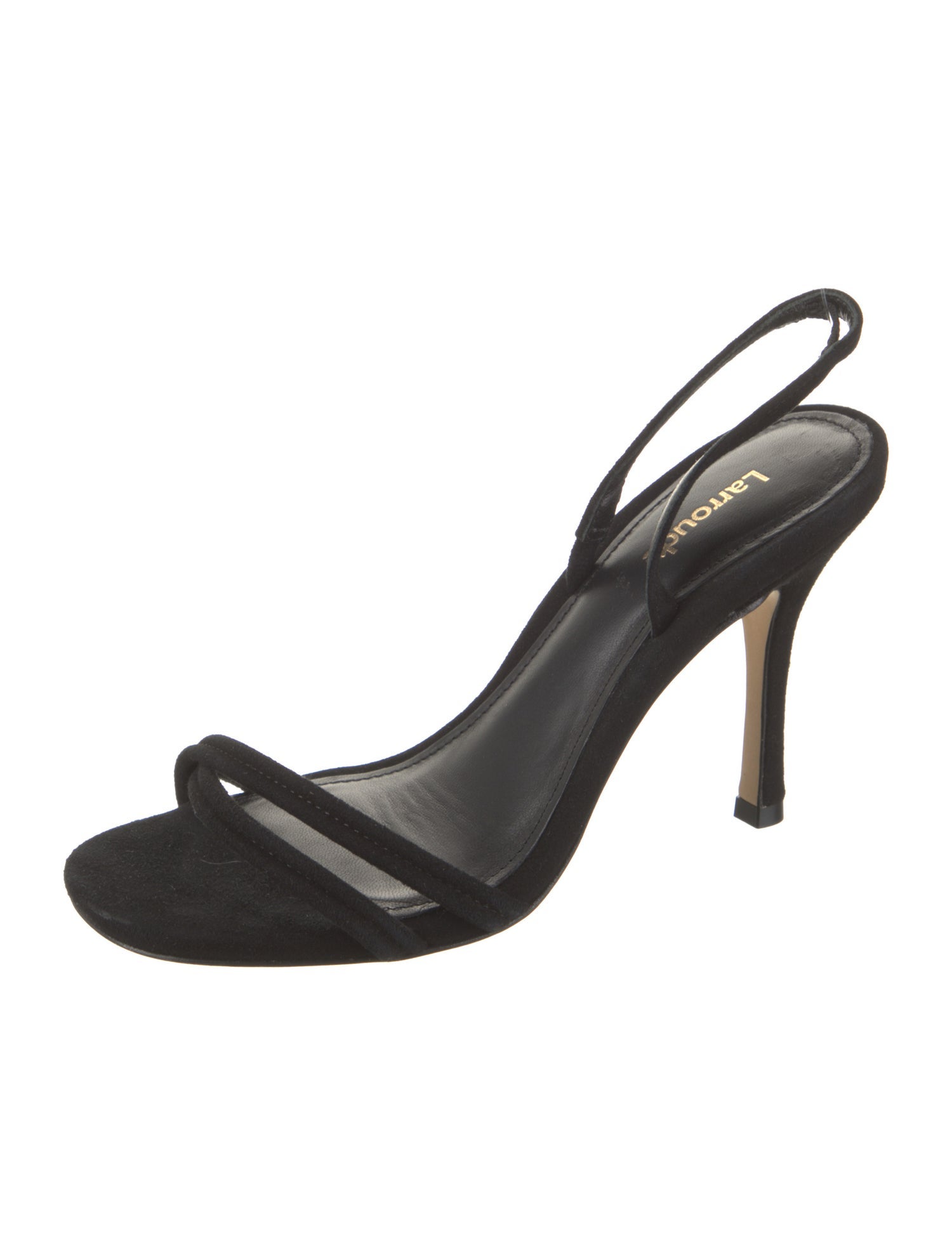 Larroude Suede Slingback Sandals