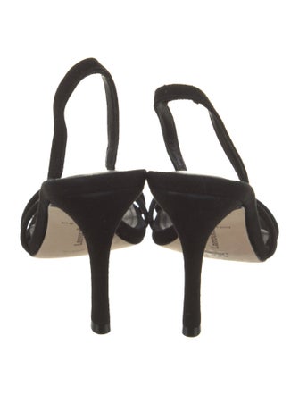 Larroude Suede Slingback Sandals