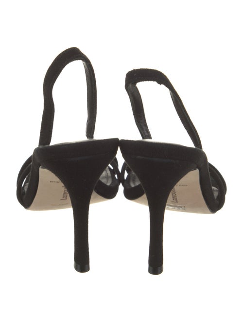Larroude Suede Slingback Sandals