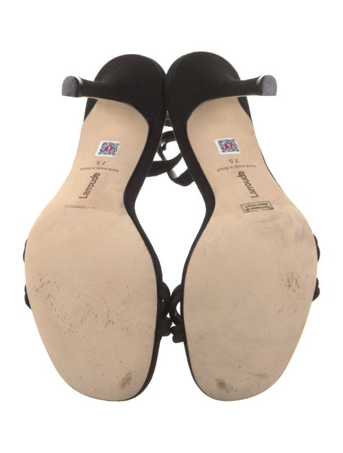 Larroude Suede Slingback Sandals