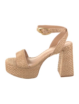 Larroude Raffia Espadrilles