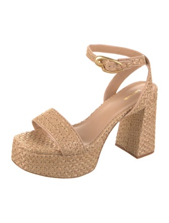 Larroude Raffia Espadrilles