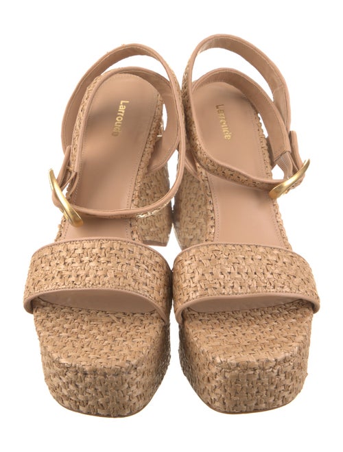 Larroude Raffia Espadrilles